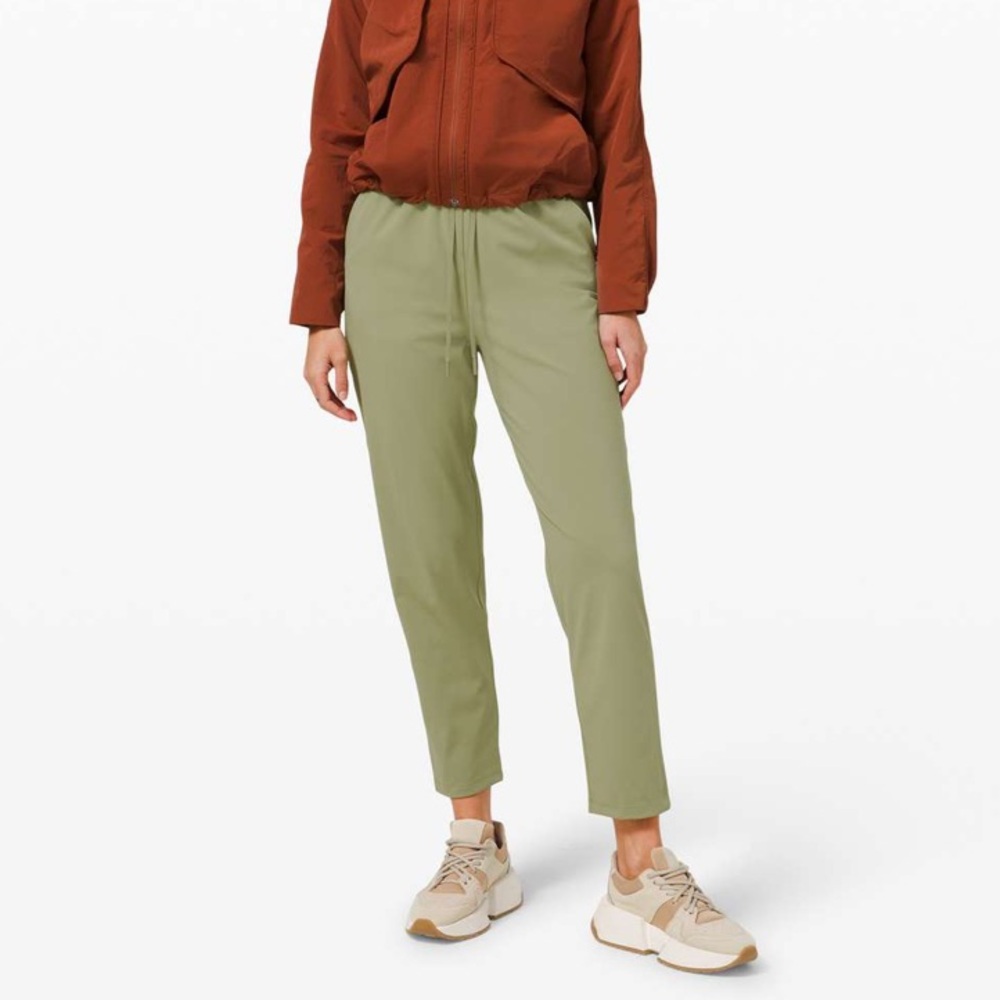 Lululemon 4 Keep Moving Pant 7/8 High-Rise in Rosemary Green
